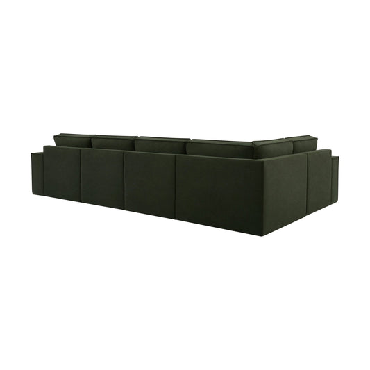 Brooklyn Large Left Hand L - Shape Sofa - Dark Olive - DUSK