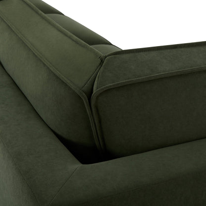 Brooklyn Large Left Hand L - Shape Sofa - Dark Olive - DUSK