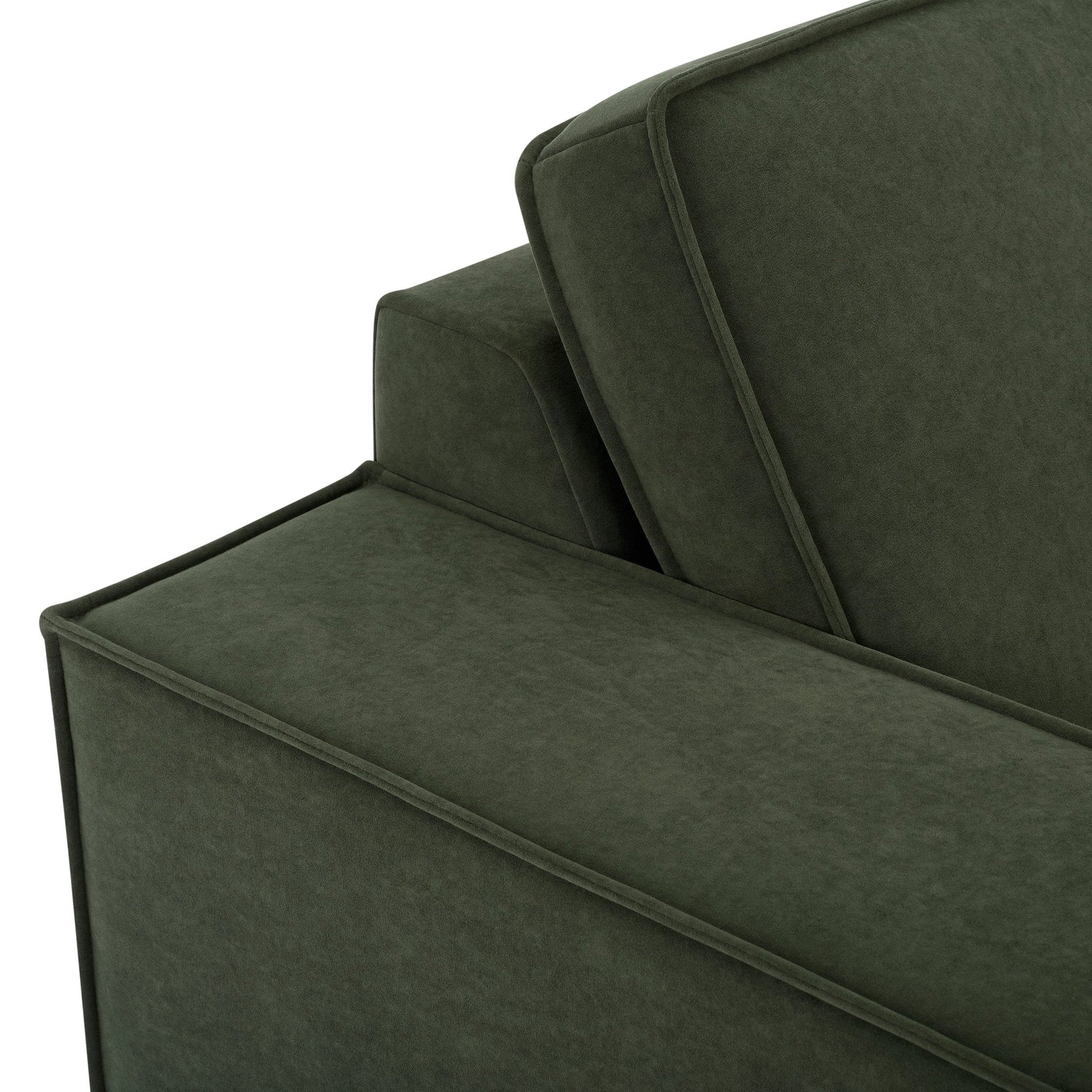 Brooklyn Large Left Hand L - Shape Sofa - Dark Olive - DUSK