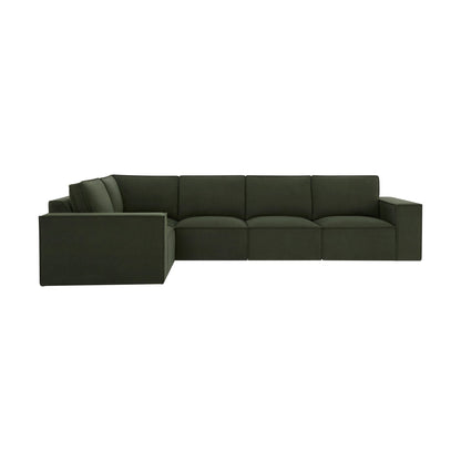 Brooklyn Large Left Hand L - Shape Sofa - Dark Olive - DUSK