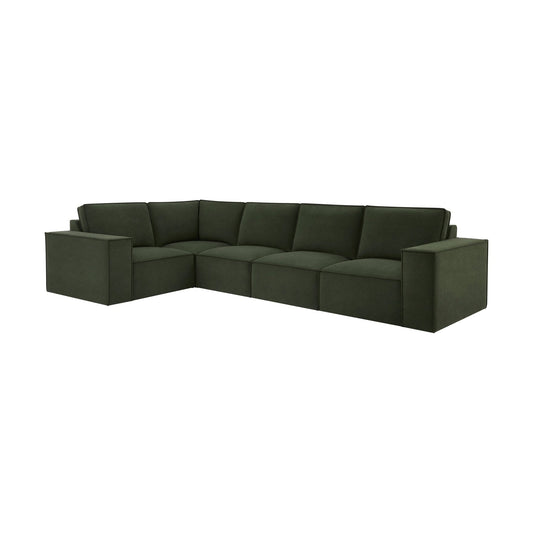 Brooklyn Large Left Hand L - Shape Sofa - Dark Olive - DUSK