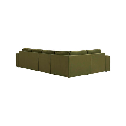 Brooklyn Large Left Hand L-Shape Sofa - Muted Moss - DUSK