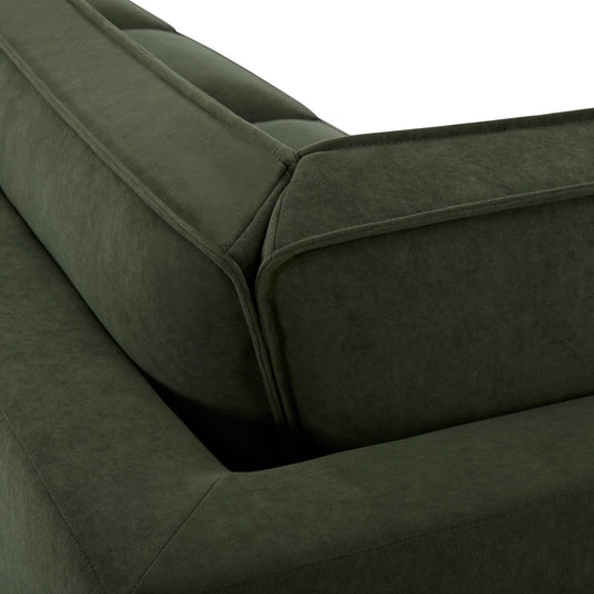 Brooklyn Large Right Hand Corner Sofa - Dark Olive - DUSK