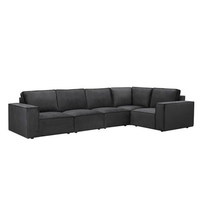 Brooklyn Large Right Hand Facing L-Shape Sofa - Ink - DUSK
