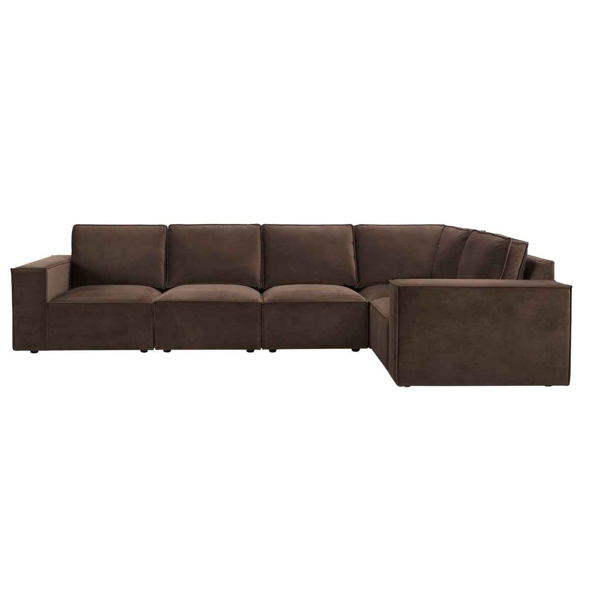 Brooklyn Large Right Hand L - Shape Sofa - Cappuccino - DUSK