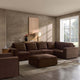 Brooklyn Large Right Hand L - Shape Sofa - Cappuccino - DUSK