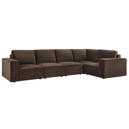 Brooklyn Large Right Hand L - Shape Sofa - Cappuccino - DUSK