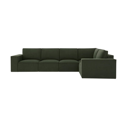 Brooklyn Large Right Hand L - Shape Sofa - Dark Olive - DUSK