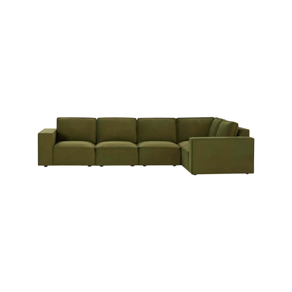 Brooklyn Large Right Hand L-Shape Sofa - Muted Moss - DUSK