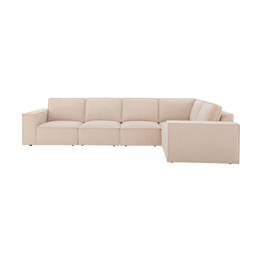 Brooklyn Large Right Hand L - Shape Sofa - Stone - DUSK