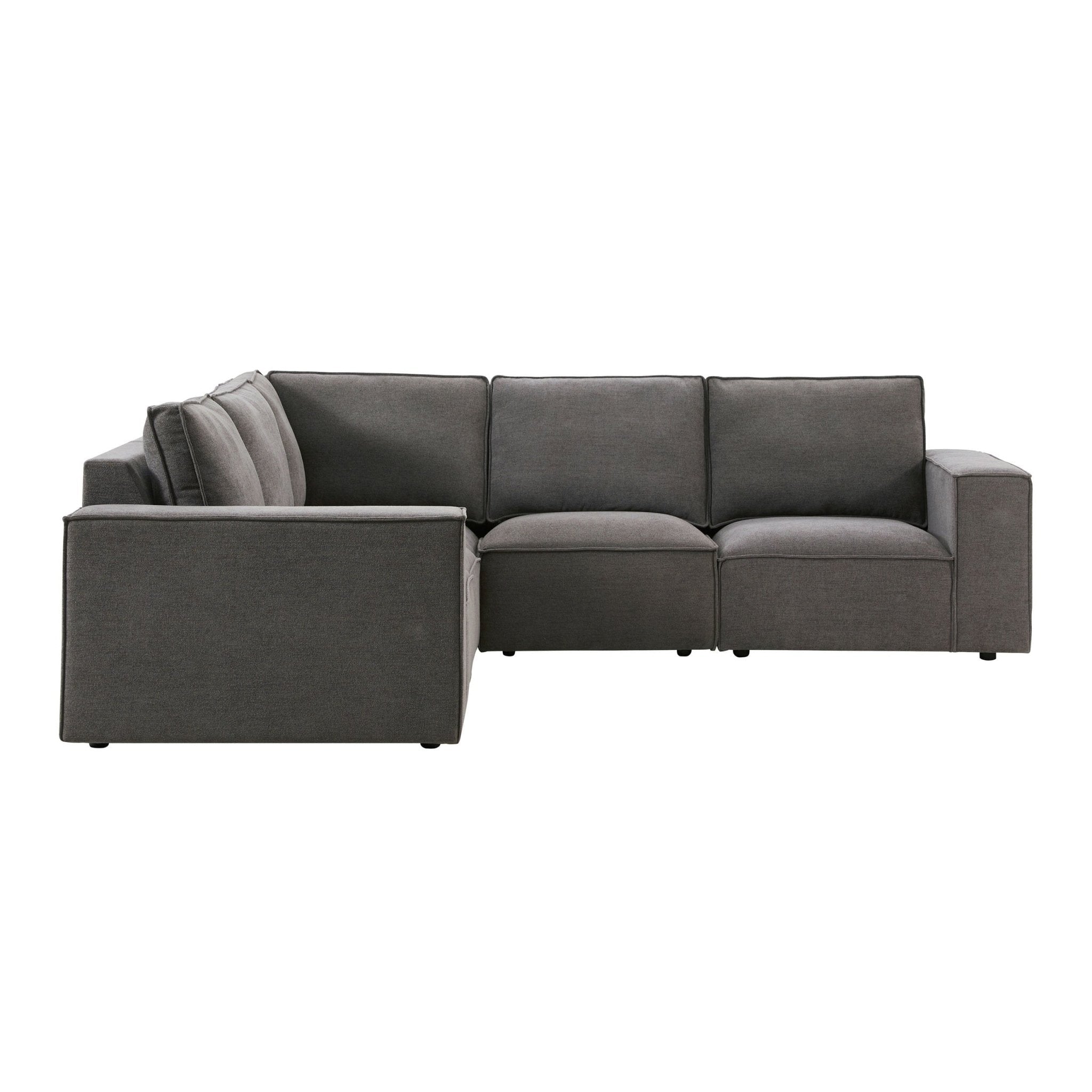 Brooklyn Left Hand Corner Sofa - Chenille Ash Grey - DUSK