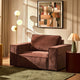 Brooklyn Loveseat - Chenille Dark Rust - DUSK