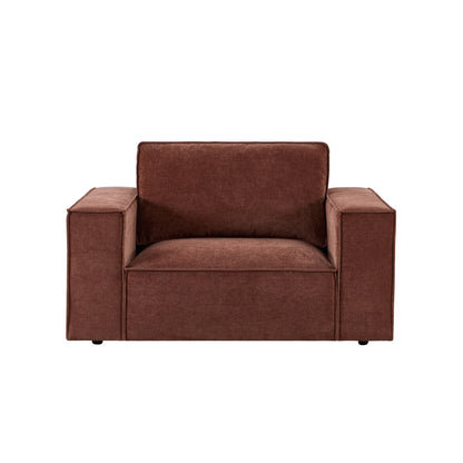 Brooklyn Loveseat - Chenille Dark Rust - DUSK