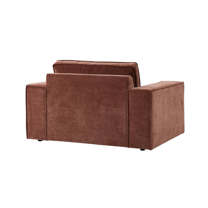 Brooklyn Loveseat - Chenille Dark Rust - DUSK