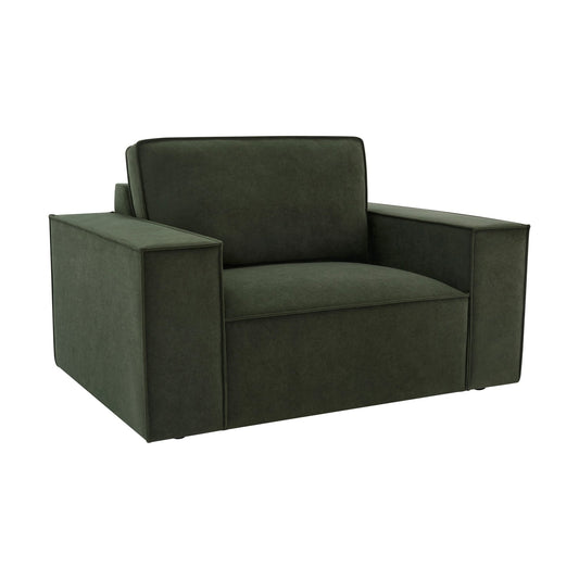 Brooklyn Loveseat - Dark Olive - DUSK