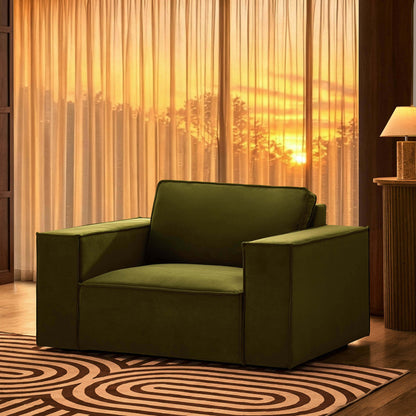 Brooklyn Loveseat - Muted Moss - DUSK