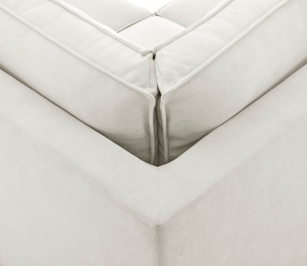 Brooklyn Modular Large Left Hand Facing Corner Sofa - Chenille - Ivory - DUSK
