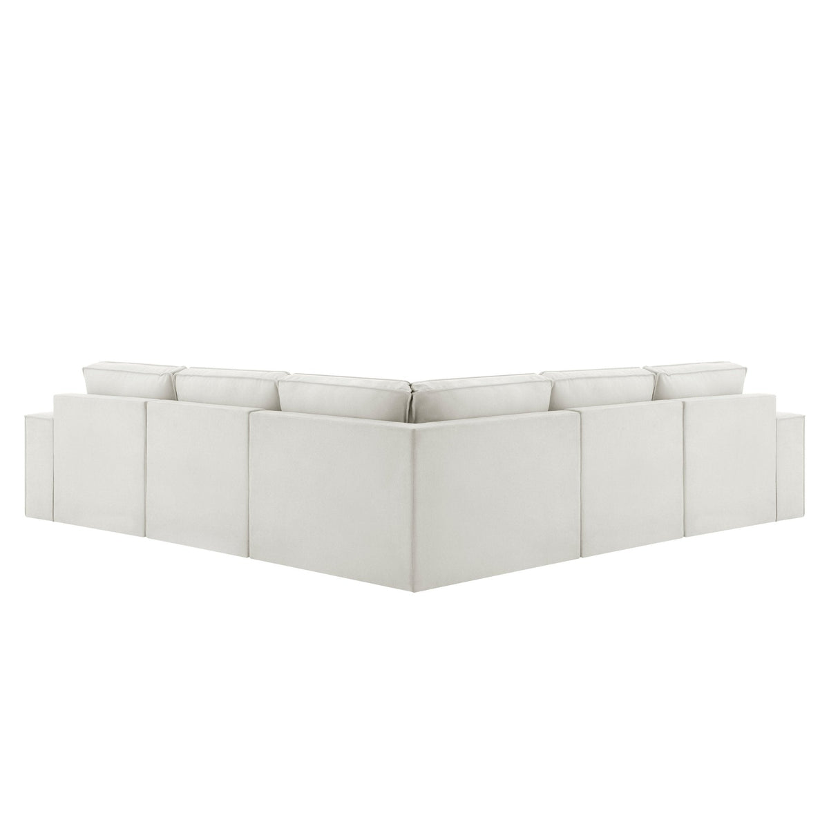 Brooklyn Modular Large Right Hand Facing Corner Sofa - Chenille - Ivory - DUSK