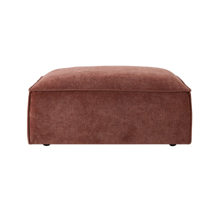 Brooklyn Pouffe - Chenille Dark Rust - DUSK