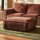 Brooklyn Pouffe - Chenille Dark Rust - DUSK