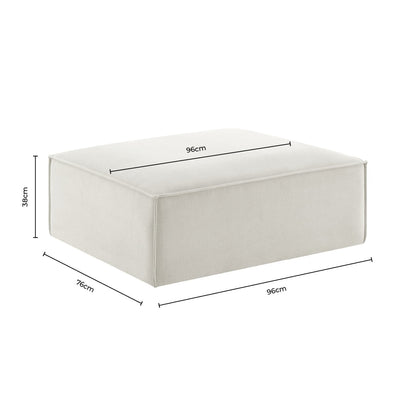 Brooklyn Pouffe - Cappuccino