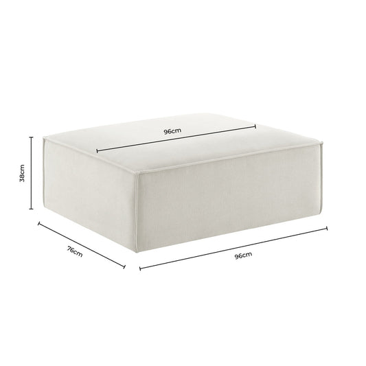 Brooklyn Pouffe - Cappuccino