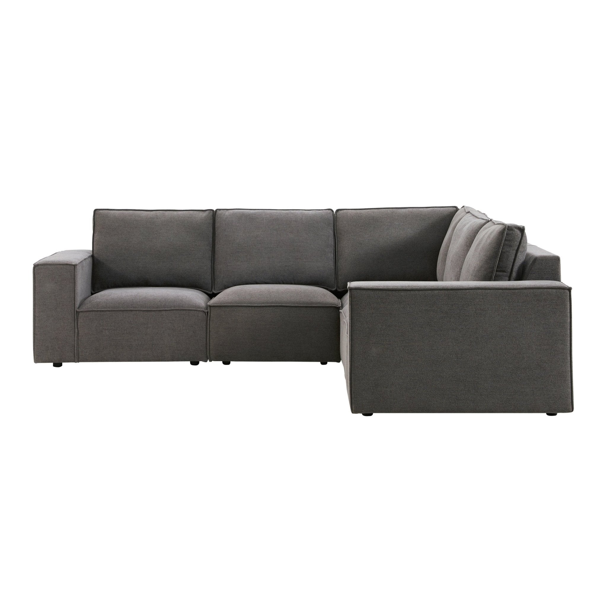 Brooklyn Right Hand Corner Sofa - Chenille Ash Grey - DUSK