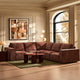 Brooklyn Right Hand Corner Sofa - Chenille Dark Rust - DUSK
