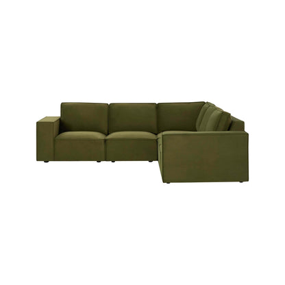Brooklyn Right Hand Corner Sofa - Muted Moss - DUSK