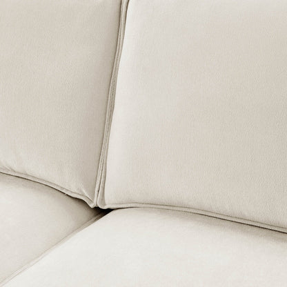 Brooklyn Slim Arm Left Hand Large L - Shape - Chenille Ivory - DUSK