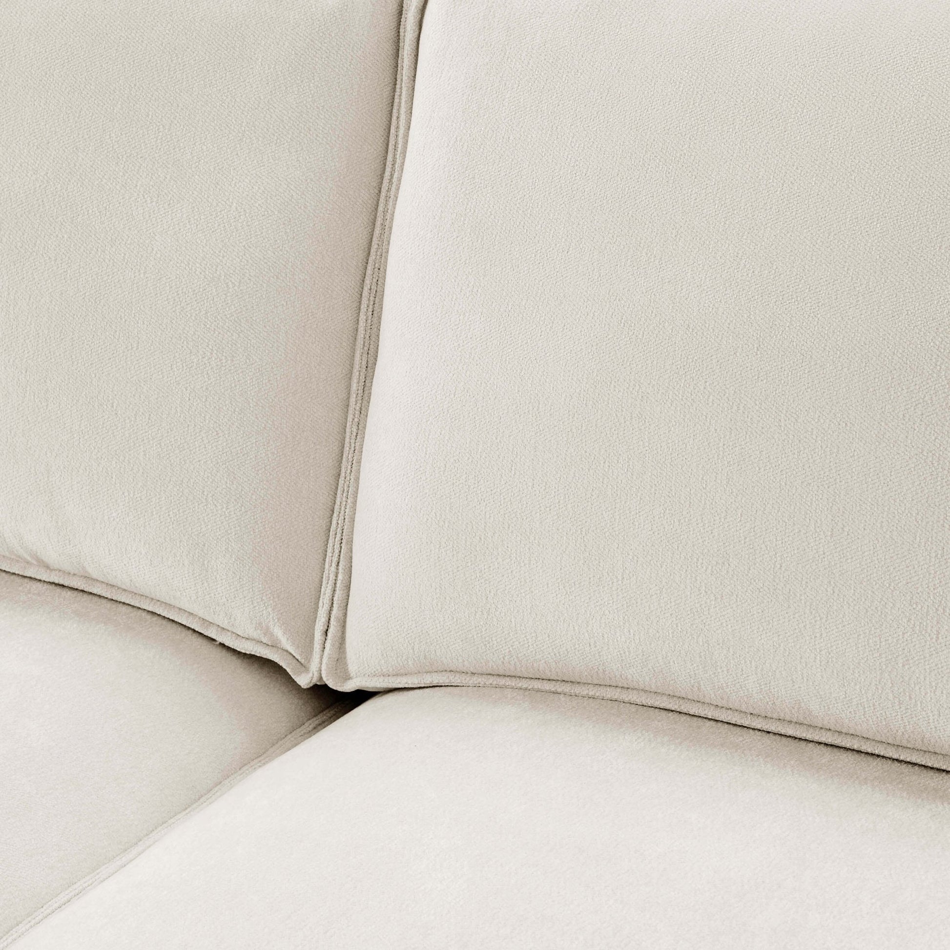 Brooklyn Slim Arm Right Hand Large L - Shape - Chenille Ivory - DUSK