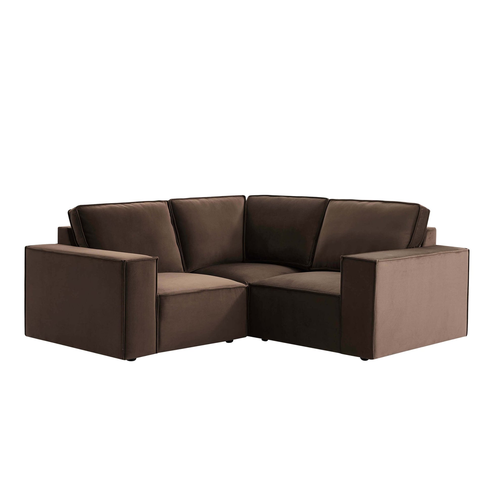 Brooklyn Small Corner Sofa - Cappuccino - DUSK