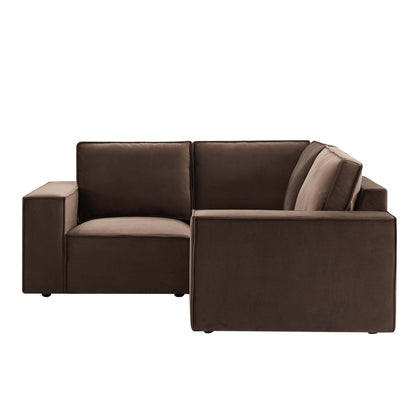 Brooklyn Small Corner Sofa - Cappuccino - DUSK