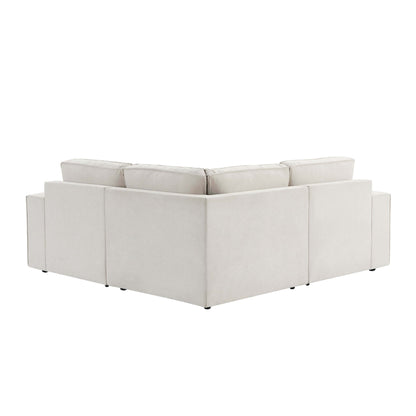 Brooklyn Small Corner Sofa - Chenille Ivory - DUSK