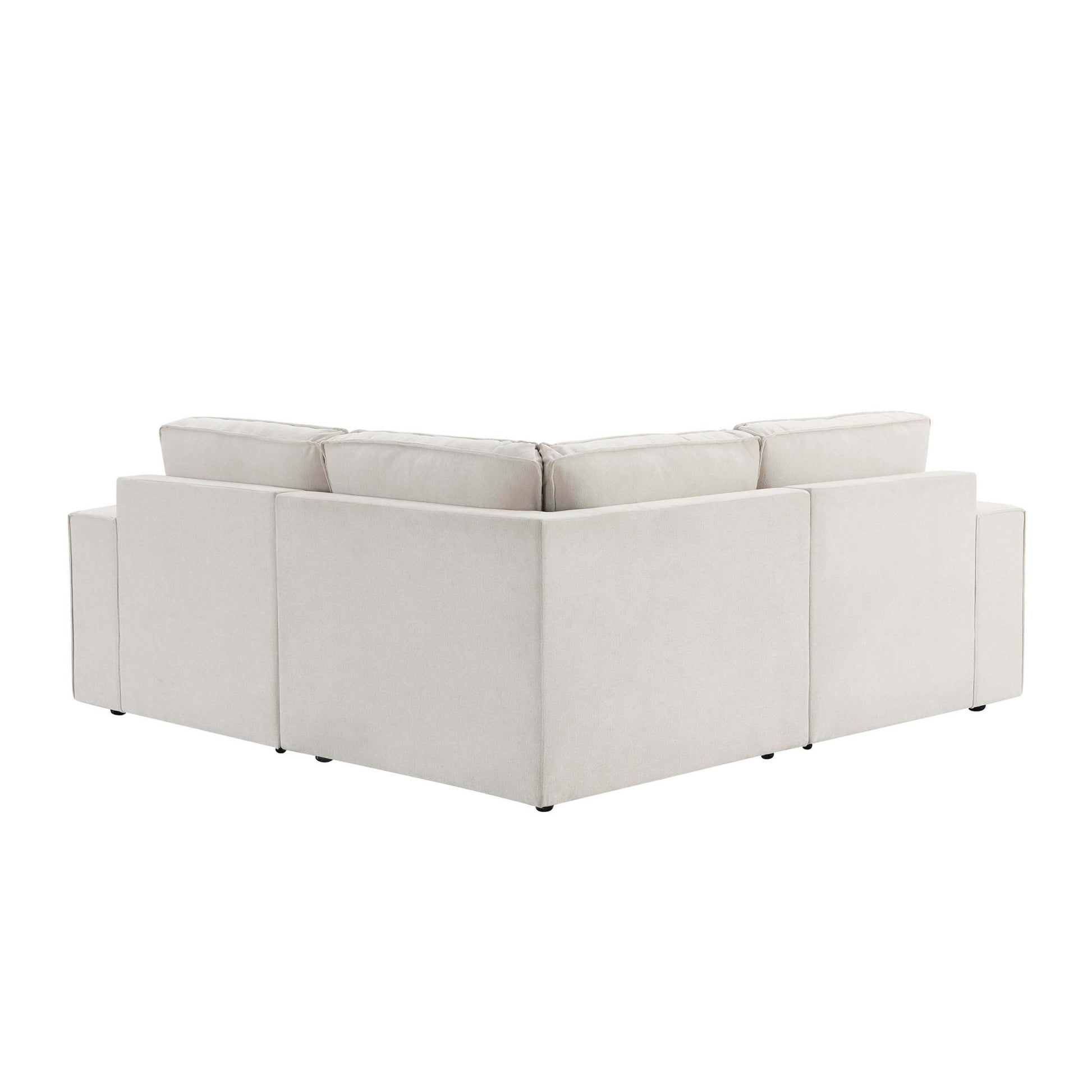 Brooklyn Small Corner Sofa - Chenille Ivory - DUSK