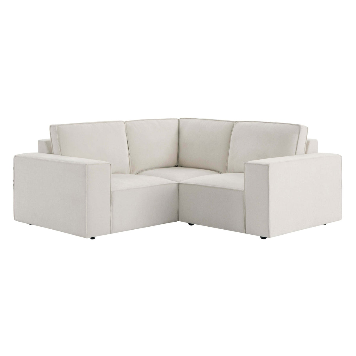 Brooklyn Small Corner Sofa - Chenille Ivory - DUSK