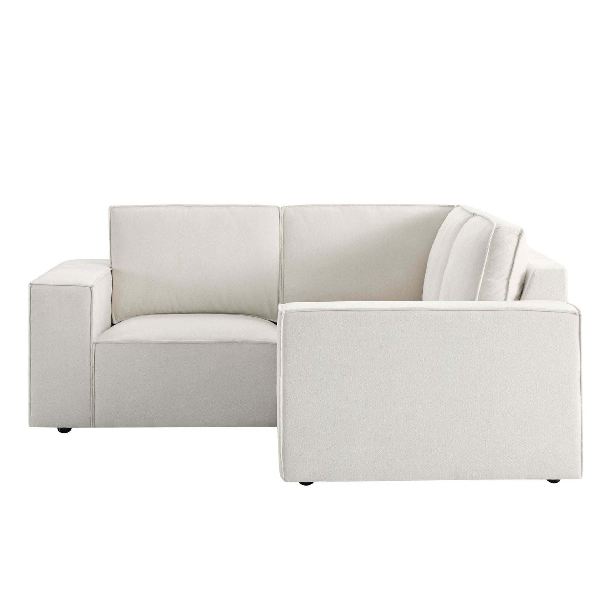 Brooklyn Small Corner Sofa - Chenille Ivory - DUSK