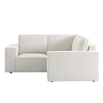 Brooklyn Small Corner Sofa - Chenille Ivory - DUSK