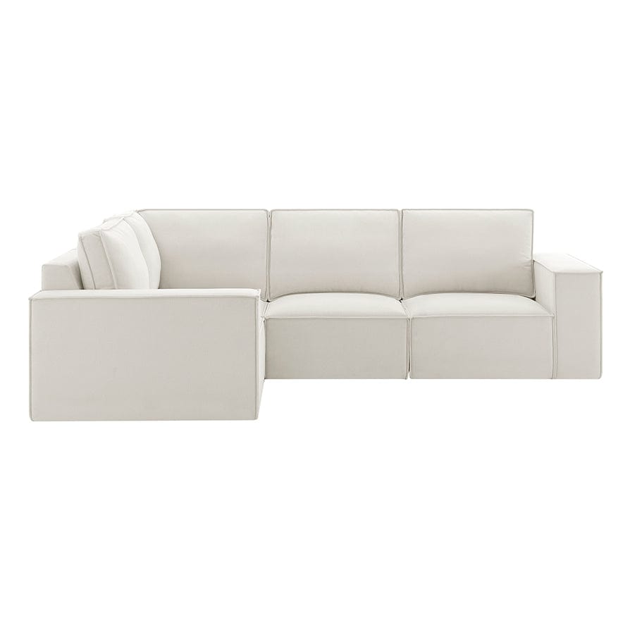 Brooklyn Small Left Hand Facing L-Shape Sofa - Ivory - DUSK