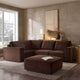 Brooklyn Small Left Hand L - Shape Sofa - Cappuccino - DUSK