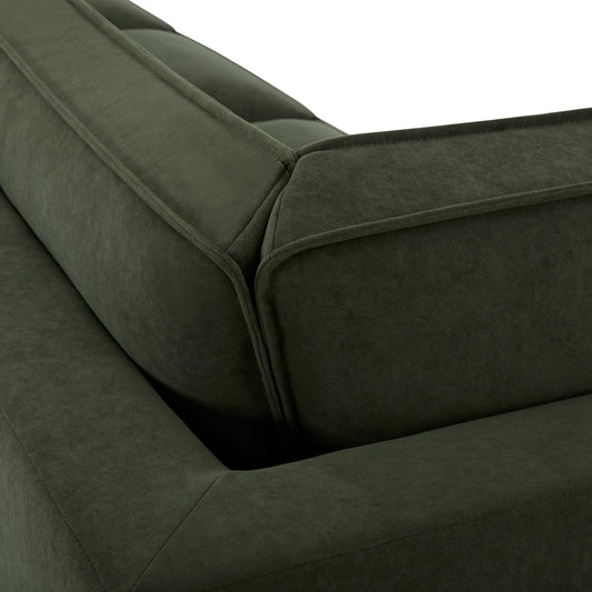 Brooklyn Small Left Hand L - Shape Sofa - Dark Olive - DUSK