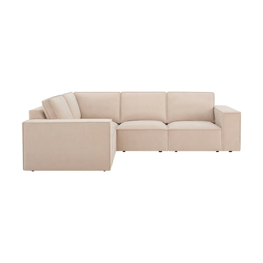 Brooklyn Small Left Hand L - Shape Sofa - Stone - DUSK