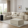 Brooklyn Small Left Hand L - Shape Sofa - Stone - DUSK