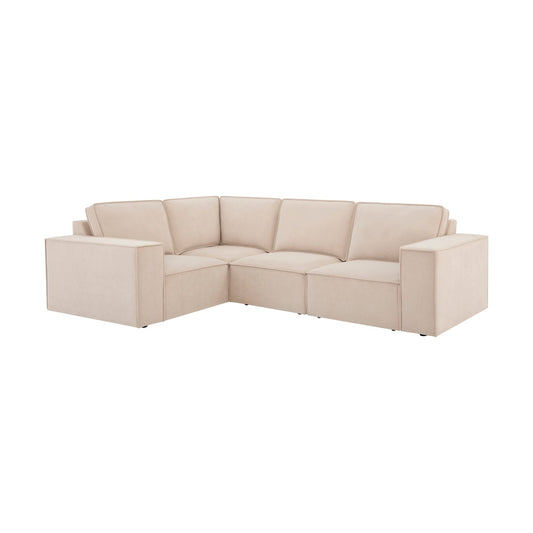 Brooklyn Small Left Hand L - Shape Sofa - Stone - DUSK