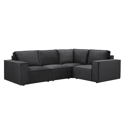 Brooklyn Small Right Hand Facing L-Shape Sofa - Ink - DUSK
