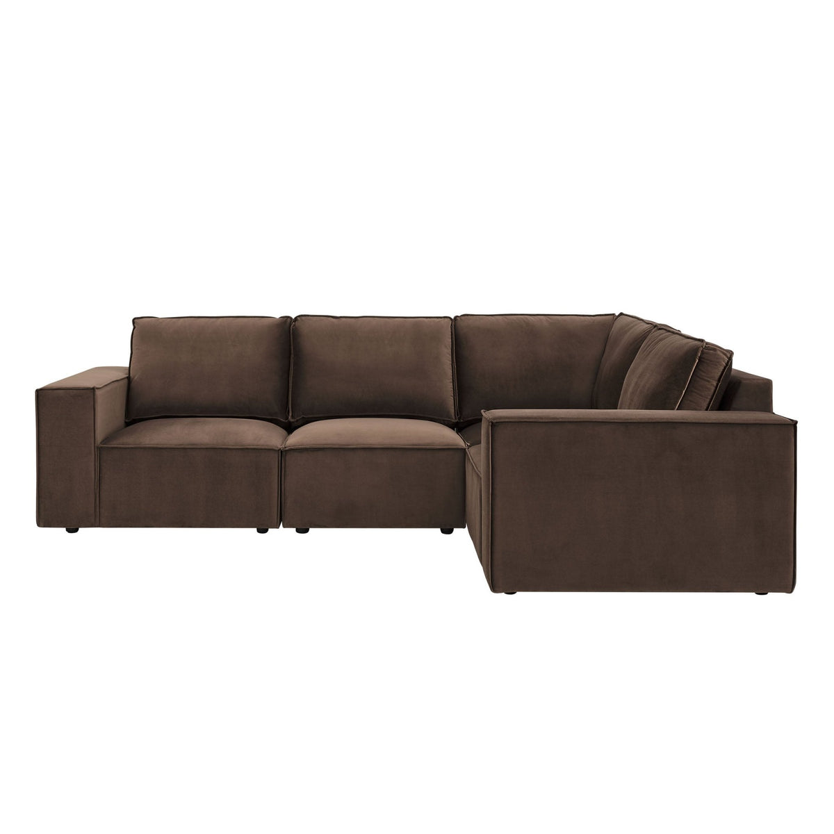 Brooklyn Small Right Hand L - Shape Sofa - Cappuccino - DUSK