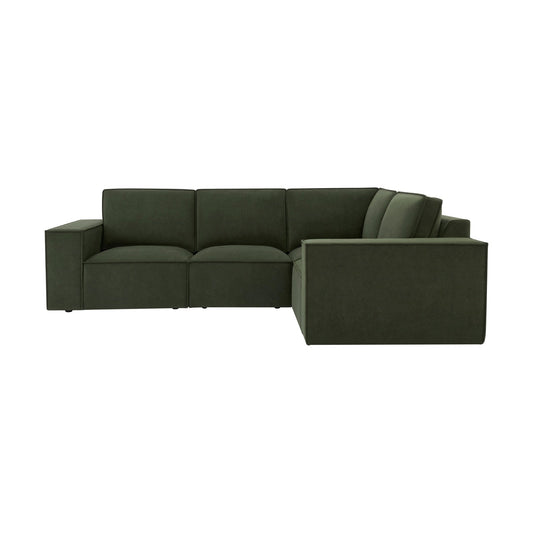 Brooklyn Small Right Hand L - Shape Sofa - Dark Olive - DUSK