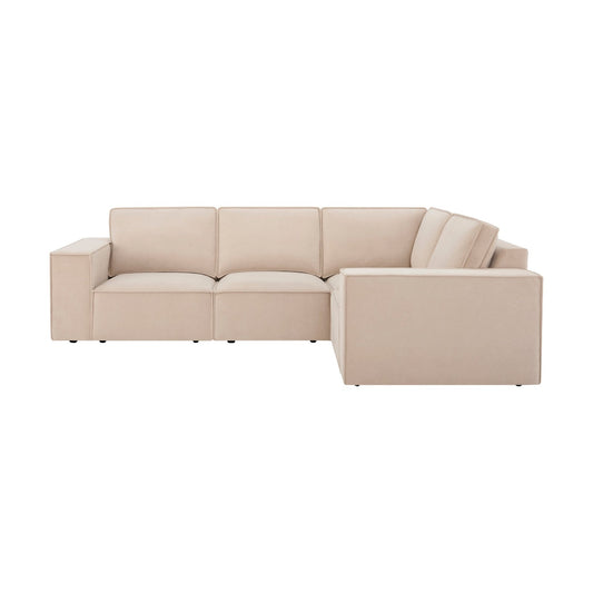 Brooklyn Small Right Hand L - Shape Sofa - Stone - DUSK