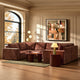 Brooklyn U-Shape Sofa - Chenille Dark Rust - DUSK
