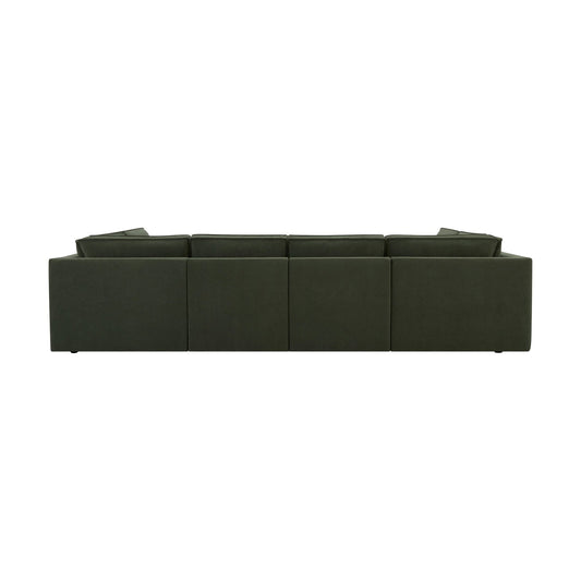 Brooklyn U Shape Sofa - Dark Olive - DUSK